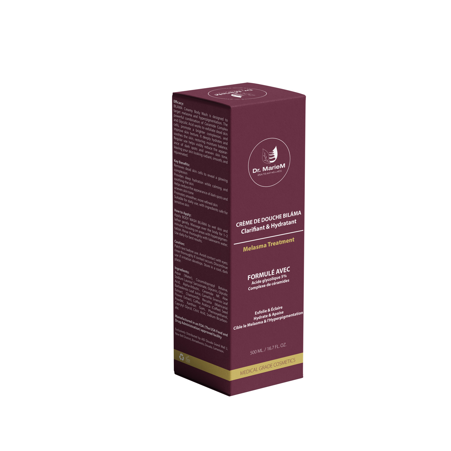Crème de douche Bíláma