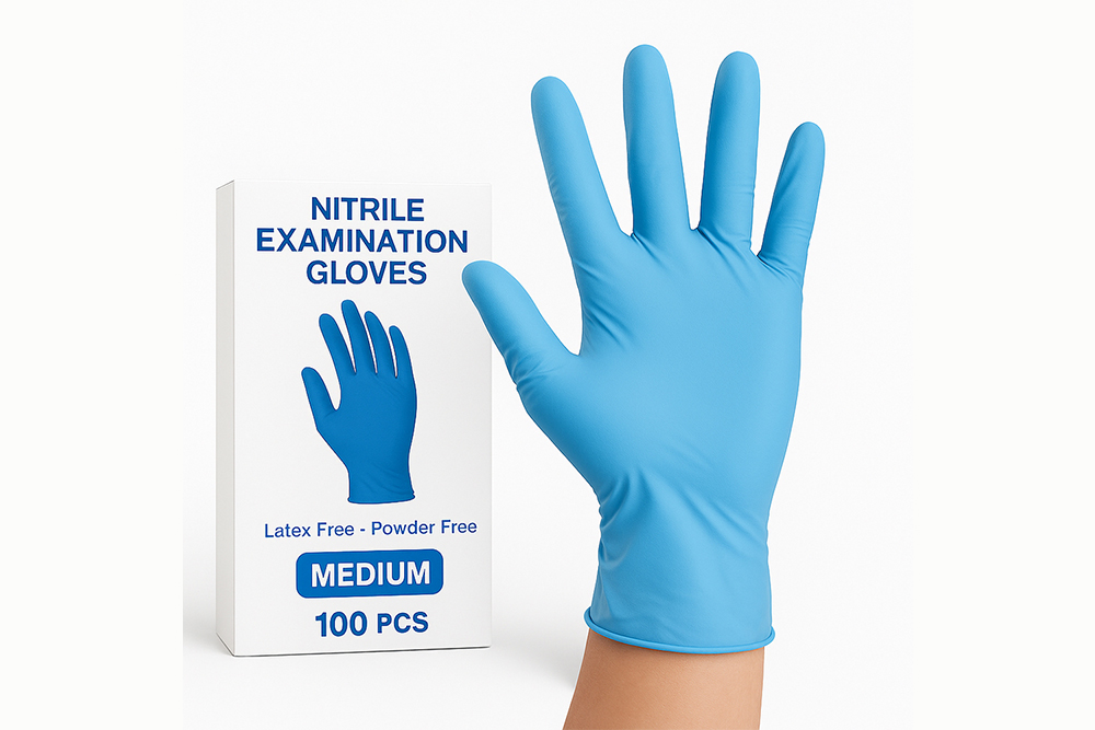 Gants d’examen nitrile jetables